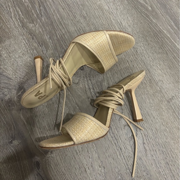 LPA Amara Lace Up Heel in Tan - Picture 7 of 7